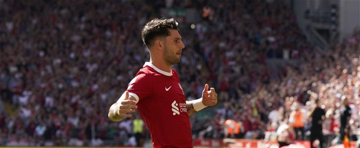 Magyar csoda Liverpoolban vasárnap, Szoboszlai Dominikot tízezrek éltették a stadionban - hazánk fiatal tehetsége két gólpasszal járult hozzá a Vörösök sikeréhez