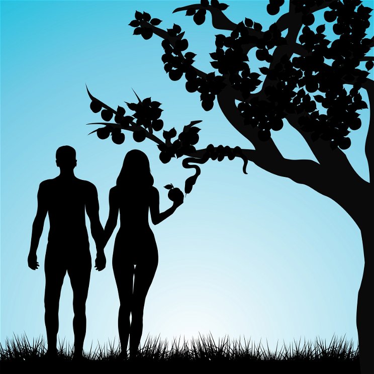 Döbbetenesen szexi fotó került elő Ádámról és Éváról, az Édenkert lakóit sosem ábrázolták még ennyire kendőzetlenül