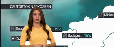 Az ATV szépségkirálynőből lett időjósának cicijei izzasztó forróságot árasztanak, Tótpeti Lili mély betekintést engedett formás keblei közé