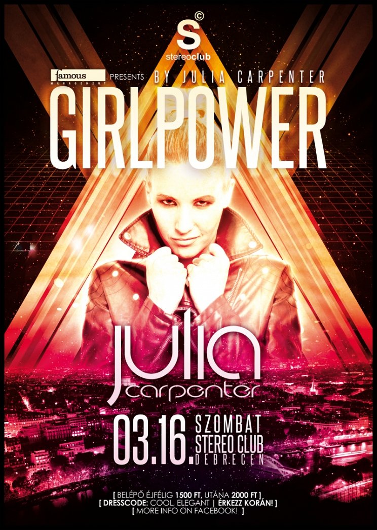 GIRLPOWER by Julia Carpenter@Stereo Club Debrecen - 03.16.