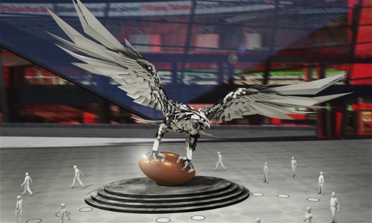 Magyar képzőművész építi az Atlanta Falcons sólyomszobrát