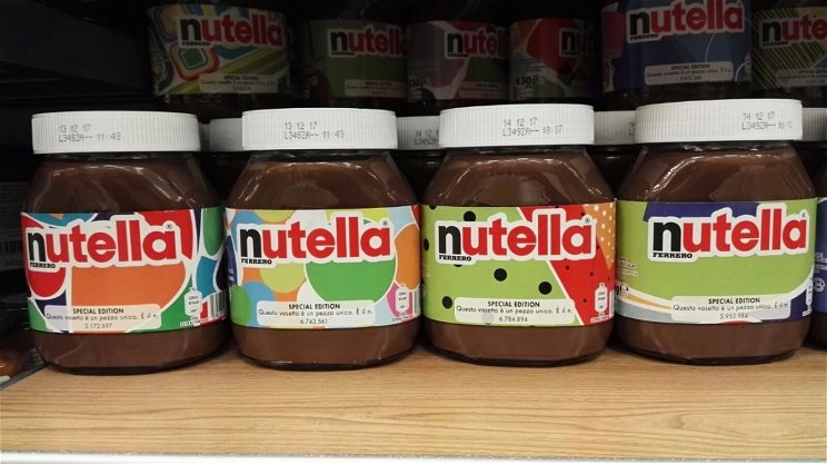 7 millió egyedi üveget kap a Nutella