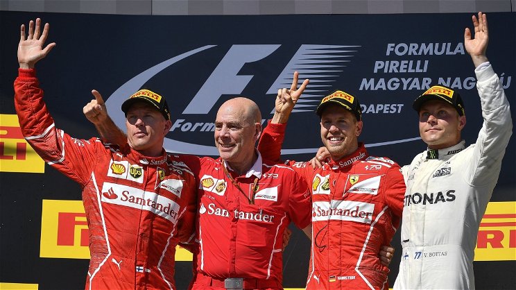 Ferrari első és második hely a Magyar Nagydíjon
