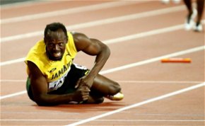 Usain Bolt pont utolsó futását nem tudta befejezni