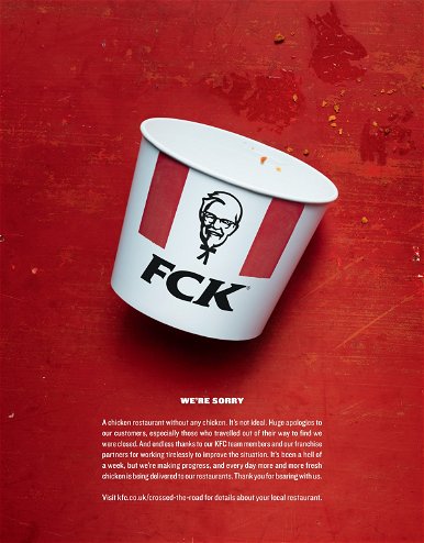 Poénosan kért bocsánatot a KFC a csirkehús hiány miatt