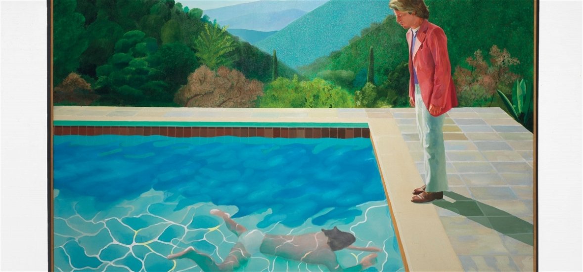 Egy ember úszik, a másik meg nézi – hatalmas összegért, rekord áron kelt a festmény