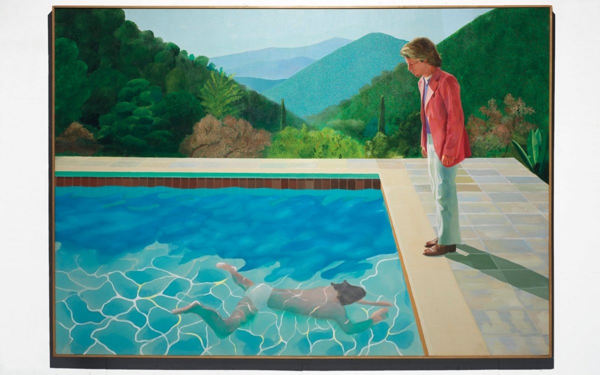 Egy ember úszik, a másik meg nézi – hatalmas összegért, rekord áron kelt a festmény