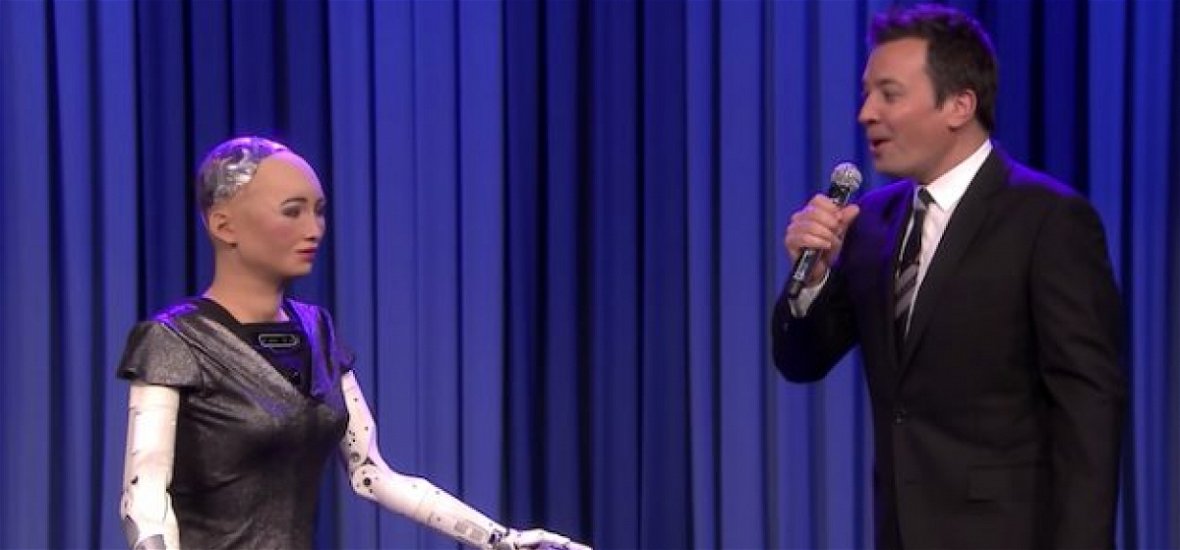 Ilyen, amikor egy műsorvezető duettet énekel egy robottal