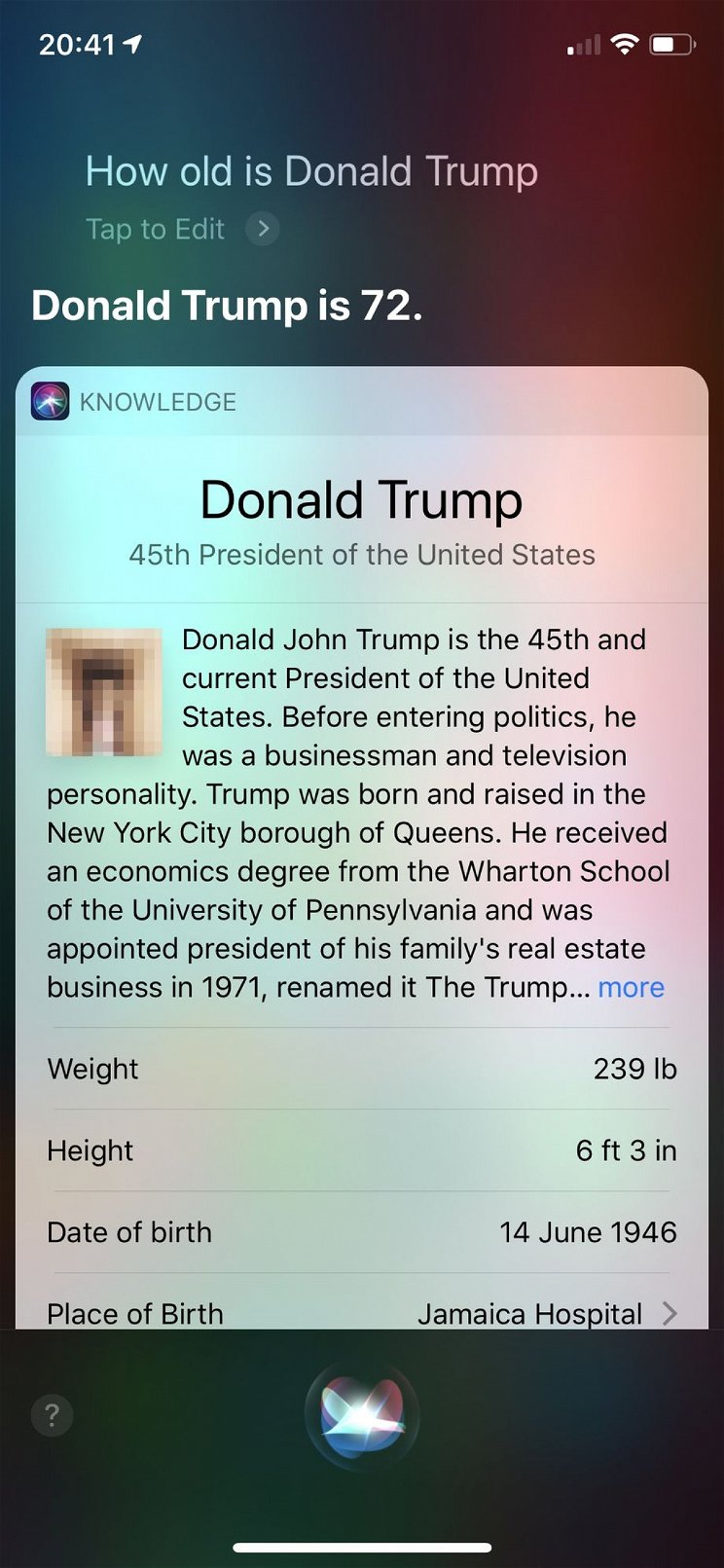 Siri, az Apple-asszisztens obszcén képpel illusztrálta Donald Trumpot