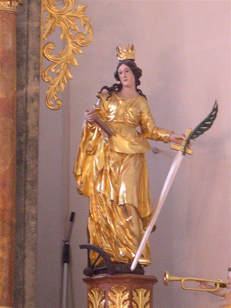 Szent Katalint ünnepeljük, aki visszautasította Maxentiust és a saját szobrát