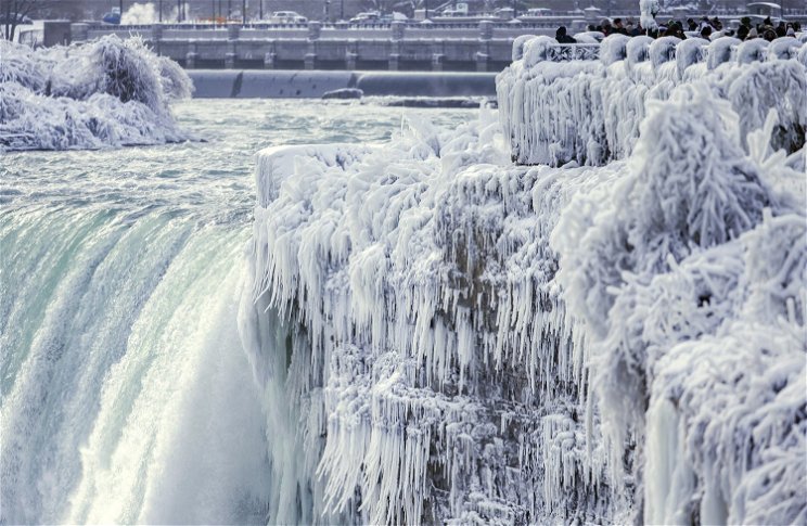 A Niagara is kezd befagyni, de ezt kevesebben láthatják