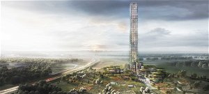 Létavértes méretű városban építik Nyugat-Európa giga-felhőkarcolóját