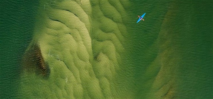 Lélegzetelállító drónfotó készült a Duna lakatlan szigetéről