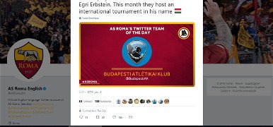 Az AS Roma Twitter-oldalán köszöntötte a magyar focicsapatot