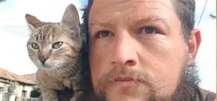 Egy skót férfi megmentett egy cicát és most körbebiciklizi vele a Földet