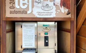 Egy magyar faluban éjjel-nappal működő tejautomatát nyitottak