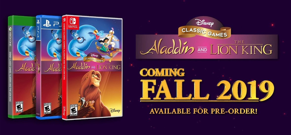 Az Aladdin és a The Lion King játék is ráncfelvarrást kap