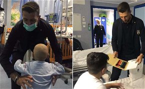 Emberségből vizsgázott jelesre a beteg gyerekeket látogató olasz focista