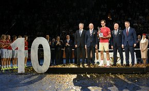 Federer jubileumi győzelmet ünnepelhetett Bázelben – videó
