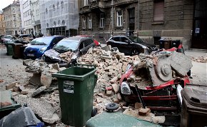 Sérült és menekülő emberek, romokban Zágráb a földrengés után – galéria