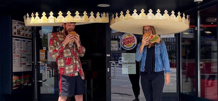 Mostantól gigakoronát kell viselned, ha Burger Kingben akarsz enni