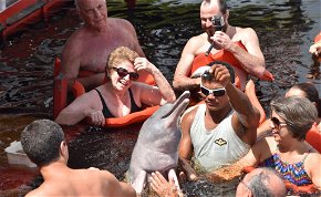 Az amazonasi pirulós delfin és az indián „tábor” – galéria