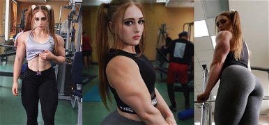 Babaarc, izmos test: ő az orosz testépítő Barbie