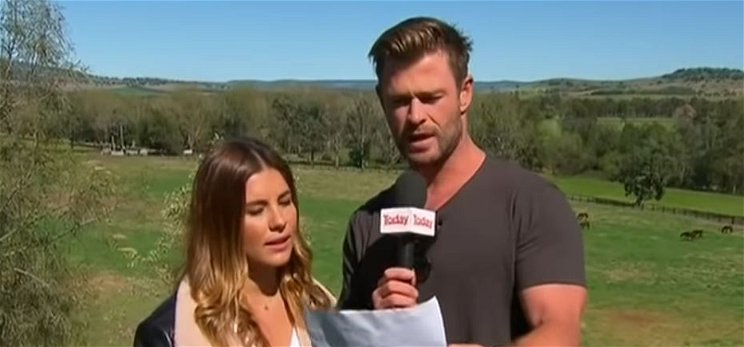Chris Hemsworth keményen megtrollkodott egy ausztrál időjóst – videó