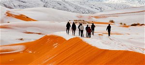 Csodálatos videók készültek a hófedte Szaharáról