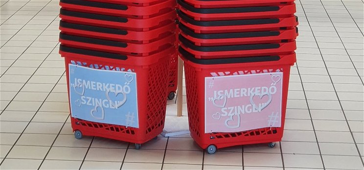 Az Auchan egyik áruháza bevezette a szinglikosarat