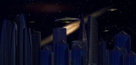 Brutális méretű földönkívüli űrhajó jelent meg New York felett az égen? - fotó