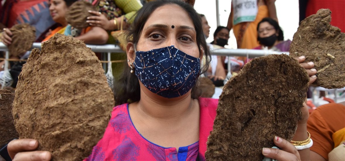 A tehénlepény nem hatásos a koronavírus ellen, Indiában mégis magukra kenik