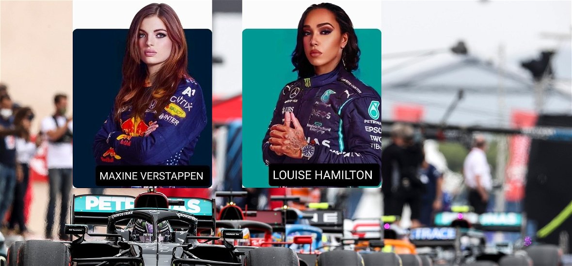 Ettől kifekszel: elkészítették az F1-es mezőny női változatát!