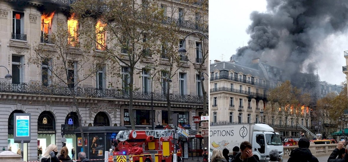 Párizs lángokban áll, szörnyű tűz pusztít a francia fővárosban - videó