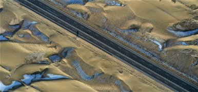 Kínában semmi sem lehetetlen: 500 kilométeres főutat építettek a sivatagban