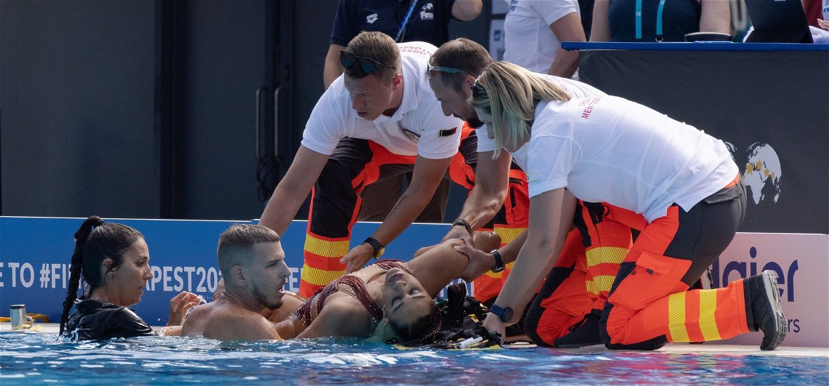 A budapesti vizes vb-n egy hátborzongató és egy vicces pillanat is történt ma a magyar medencékben
