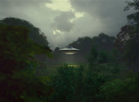 Megrázó UFO-felfedezés: három földönkívülit videóztak az erdő felett