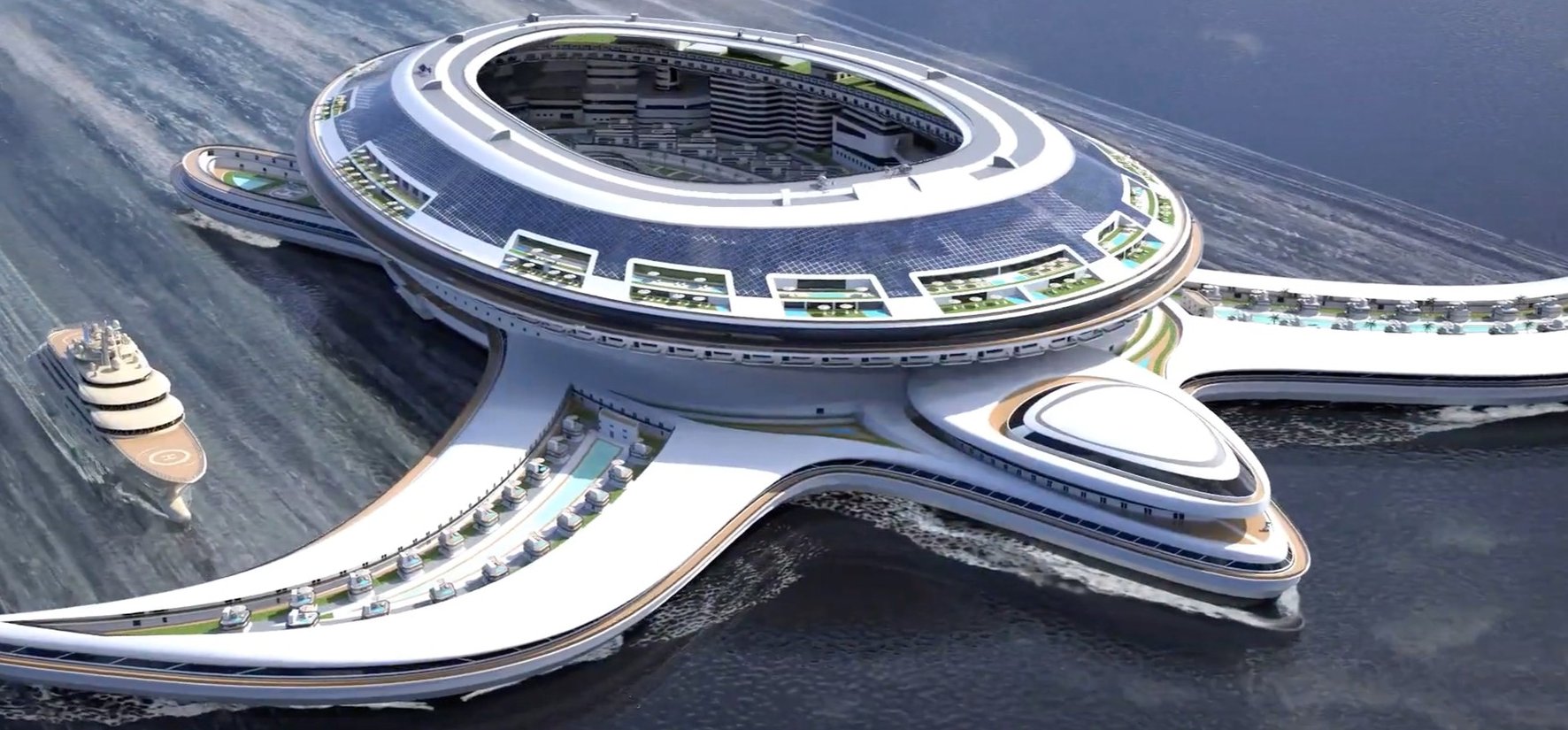 Teknős alakú úszó várost akar építeni egy tervező, ami 60 ezer embert tudna befogadni 