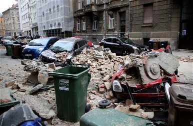 Romokban Zágráb a földrengés után