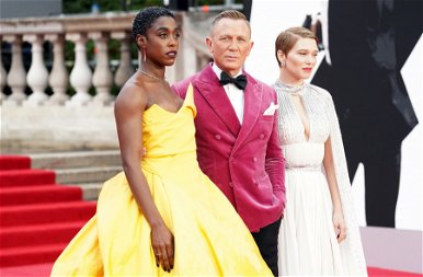 Daniel Craig rózsaszín zakóban ment a Nincs idő meghalni premierjére – galéria