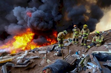 Döbbenetes: 100 házat borított be a tűz – ilyen nehéz dolga még nem volt a tűzoltóknak