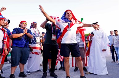 Bár kiestek, de őrülten jól érezték magukat az amerikai szurkolók Katarban